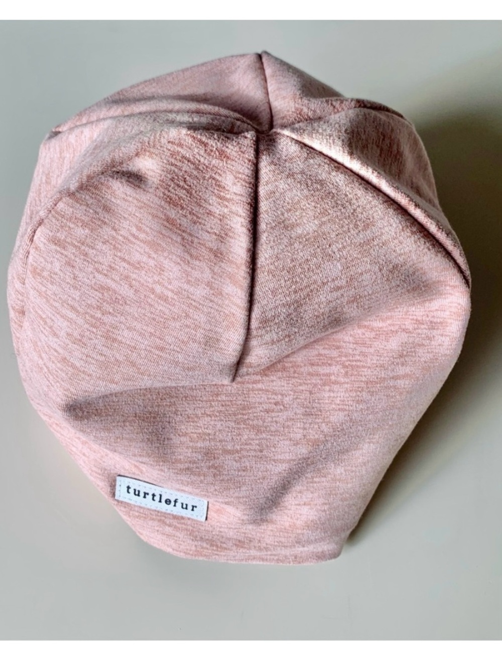 Turtle Fur Fleece Lined Comfort Shell Beanie Heathered Light Pink